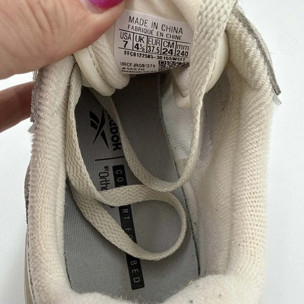 Reebok Classic Nylon Women's Sneakers Casual Shoes Gray Suede White Retro Comfy